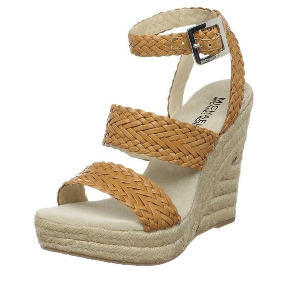 Michael Kors Women's Juniper Espadrille Sandal In Peanut 9 - Picture 1 of 6